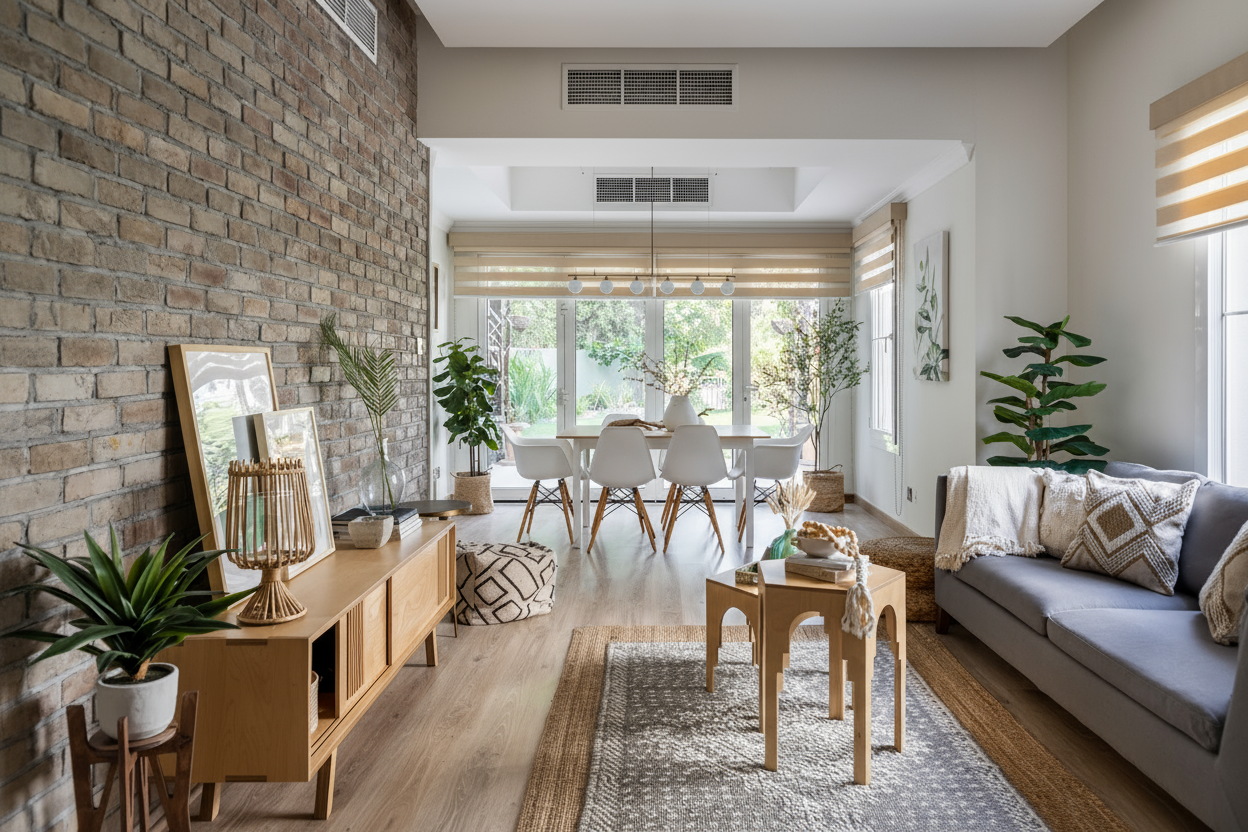 Open-plan commercial office with workstations — office fit-out by HOX Interiors Dubai